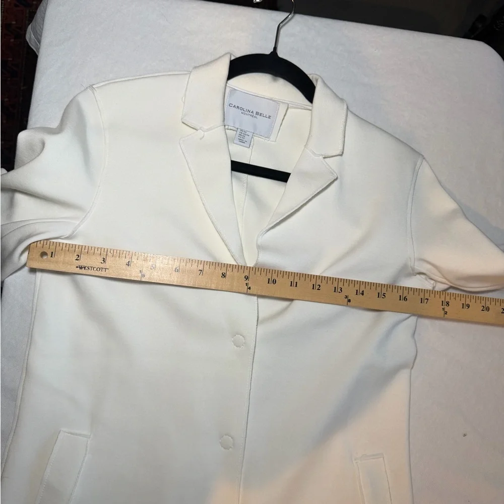 Carolina‎ Belle Montreal White Blazer Jacket
